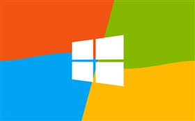 De Windows 9 logo, quatre couleurs de fond