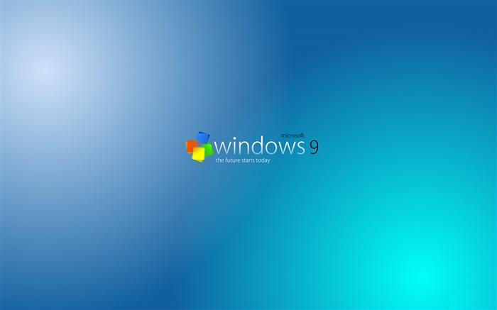 9 de Windows système, fond bleu Fonds d'écran, image