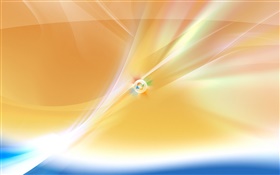 Le logo Windows, abstrait, orange et bleu