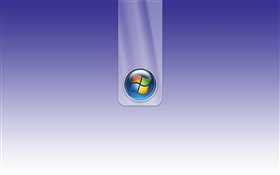 Le logo Windows, fond bleu HD Fonds d'écran