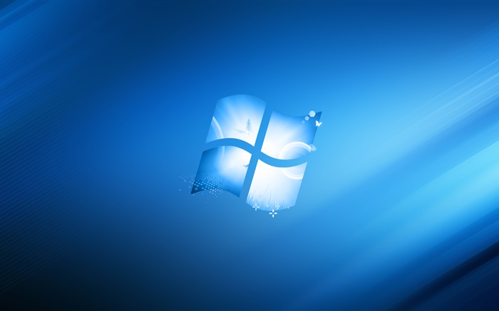 Le logo Windows, fond de style bleu Fonds d'écran, image