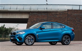 BMW X6M 2,015 ZA-spec F16 voiture SUV bleu HD Fonds d'écran