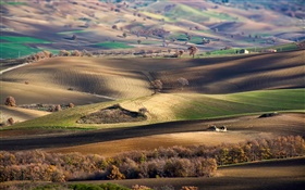 Basilicate, en Italie, collines, paysage de nature HD Fonds d'écran