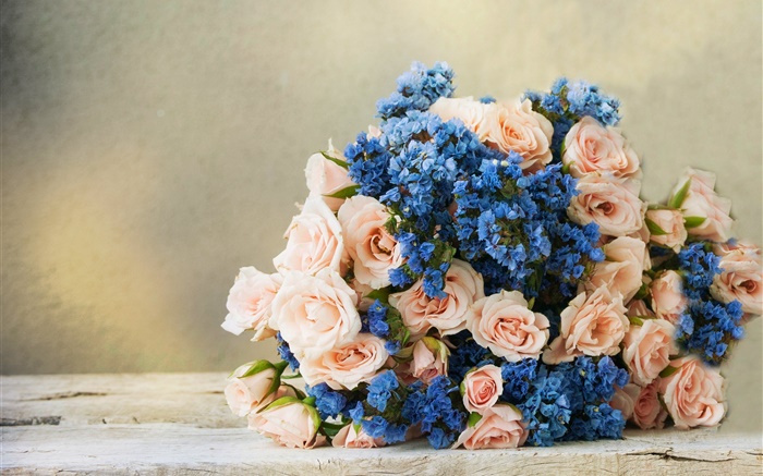 Bouquet de fleurs, roses Fonds d'écran, image