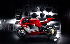 Moto rouge Ducati HD Fonds d'écran