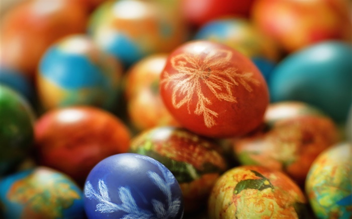 Pâques, oeufs colorés Fonds d'écran, image