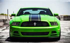 Vert voiture Ford Mustang HD Fonds d'écran