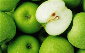 Les pommes vertes, des fruits close-up HD Fonds d'écran