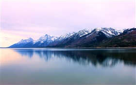 Teton, lac, Wyoming, Etats-Unis HD Fonds d'écran