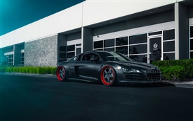 Audi R8 supercar noir HD Fonds d'écran