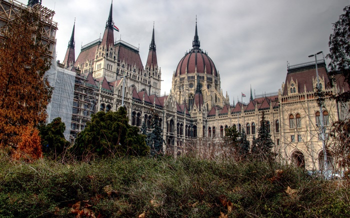 Budapest, Hongrie, ville, parlement, bâtiments Fonds d'écran, image