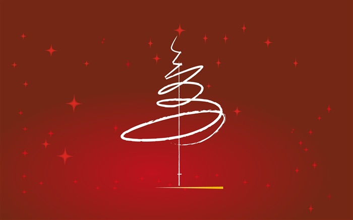 Thème de Noël, la conception, arbre, style simple Fonds d'écran, image