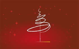 Thème de Noël, la conception, arbre, style simple