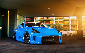 Nissan 370z voiture bleue