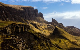 Slope, montagne, île de Skye, en Écosse, Royaume-Uni HD Fonds d'écran
