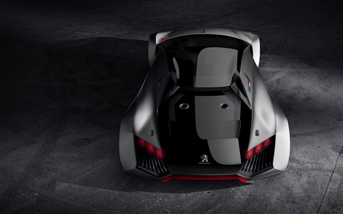 Peugeot Vision Gran Turismo vue arrière concept de supercar Fonds d'écran, image