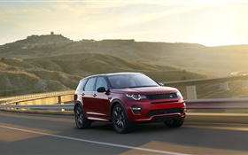 2015 Range Rover rouge SUV vitesse de la voiture HD Fonds d'écran