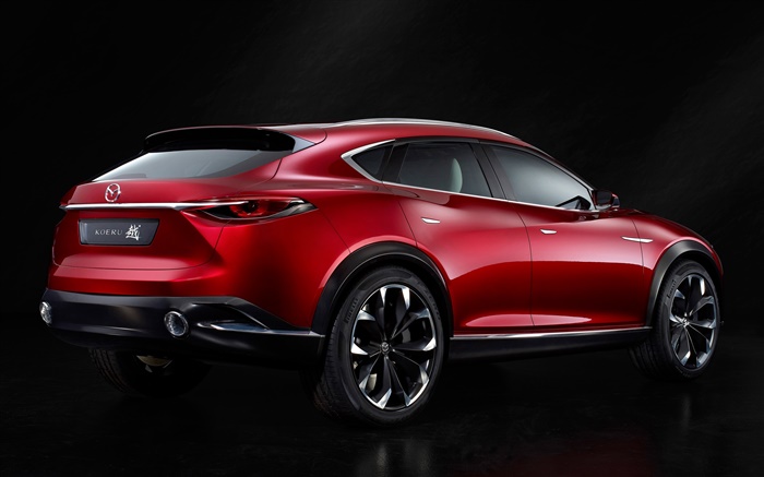 2015 Mazda Koeru concept de rouge vue arrière de voiture Fonds d'écran, image