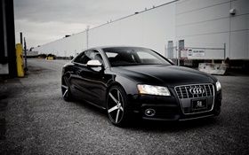 Audi S4 voiture noire HD Fonds d'écran