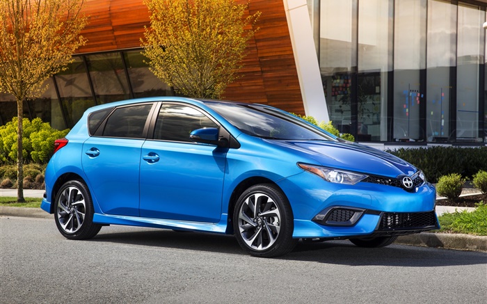 2015 Scion iM voiture bleue Fonds d'écran, image