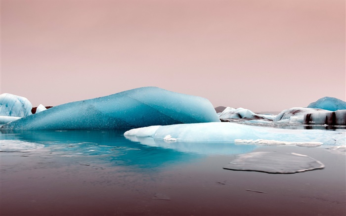 Mer, glace, bleu Fonds d'écran, image