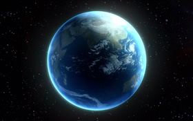 Belle planète, la Terre bleue HD Fonds d'écran