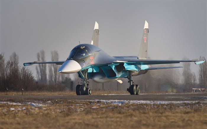 Su-34, chasseur-bombardier tactique, russe Fonds d'écran, image