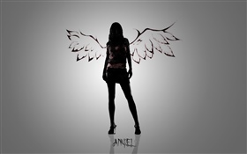 Angel girl, design créatif HD Fonds d'écran