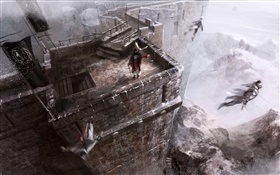 Assassin 's Creed, sauter le château HD Fonds d'écran