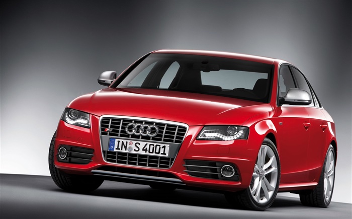 Audi S4 voiture rouge Fonds d'écran, image