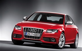 Audi S4 voiture rouge HD Fonds d'écran