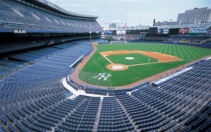 champ de base-ball, stade, New York, USA Fonds d'écran, image