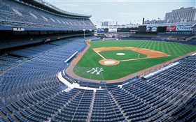 champ de base-ball, stade, New York, USA