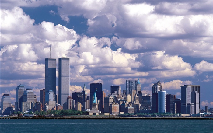 Avant 911, Twin Towers, Manhattan, États-Unis Fonds d'écran, image