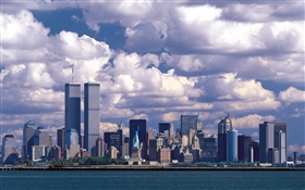 Avant 911, Twin Towers, Manhattan, États-Unis HD Fonds d'écran
