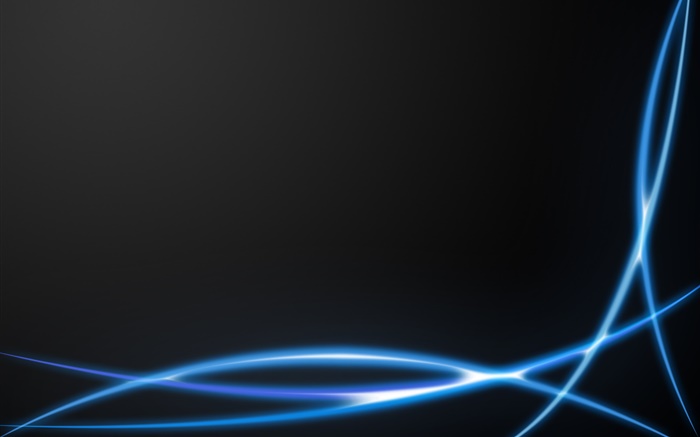 lumière lignes bleues en arrière-plan noir Fonds d'écran, image