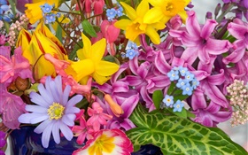 Bouquet de fleurs, de nombreux types, coloré HD Fonds d'écran