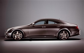 Brown couleur Mercedes-Benz vue de côté de voiture HD Fonds d'écran