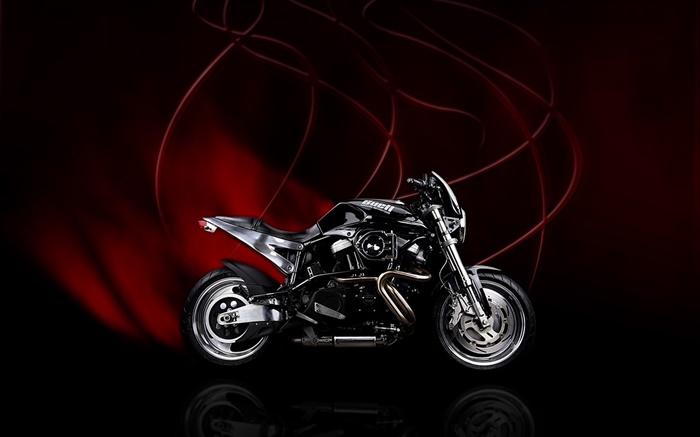 Buell moto, rouge fond noir Fonds d'écran, image