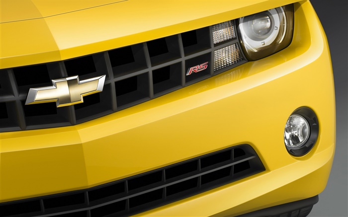 Chevrolet RS voiture jaune devant vue Fonds d'écran, image