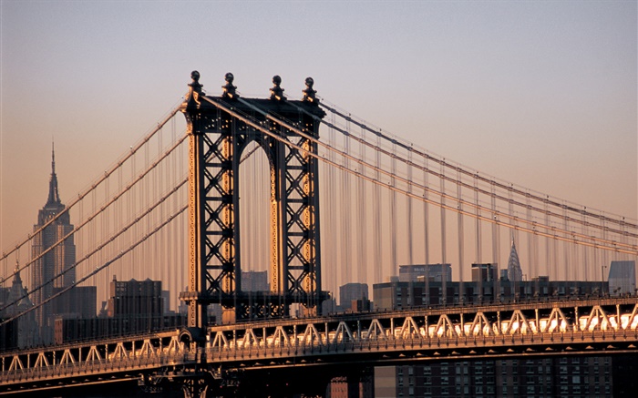 Ville de New York, États-Unis, pont Fonds d'écran, image