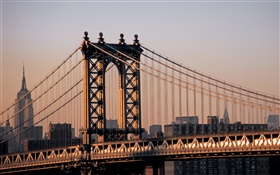 Ville de New York, États-Unis, pont HD Fonds d'écran