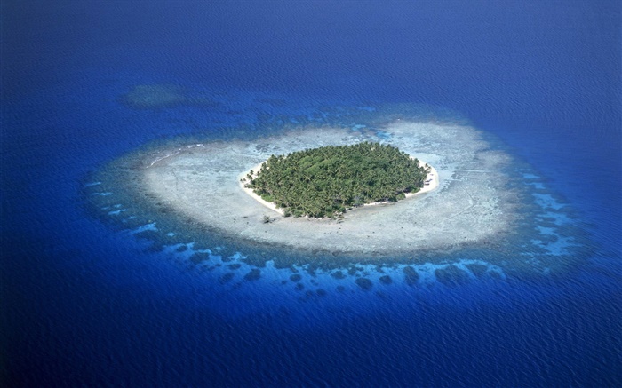 Les récifs coralliens, Micronésie, mer, île Fonds d'écran, image