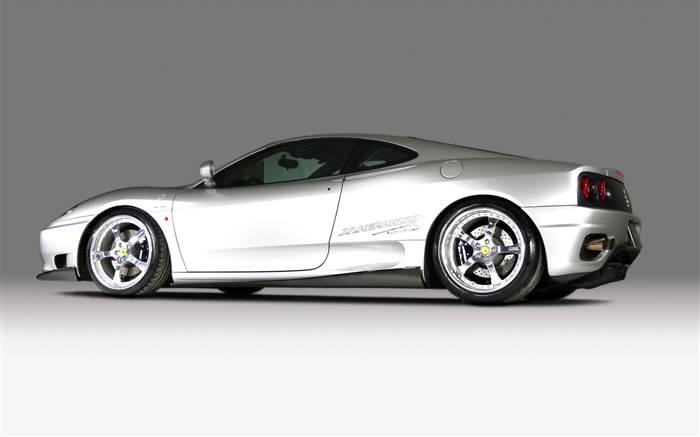 Ferrari F430 supercar blanc Vue latérale Fonds d'écran, image