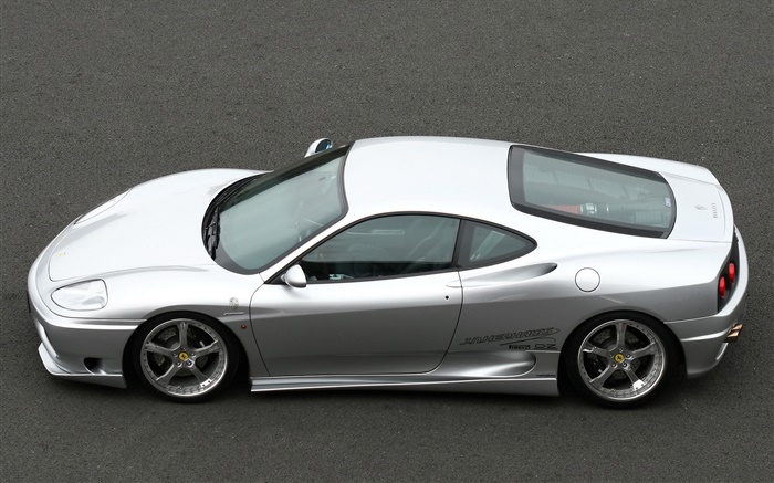 Ferrari F430 supercar blanc top view Fonds d'écran, image