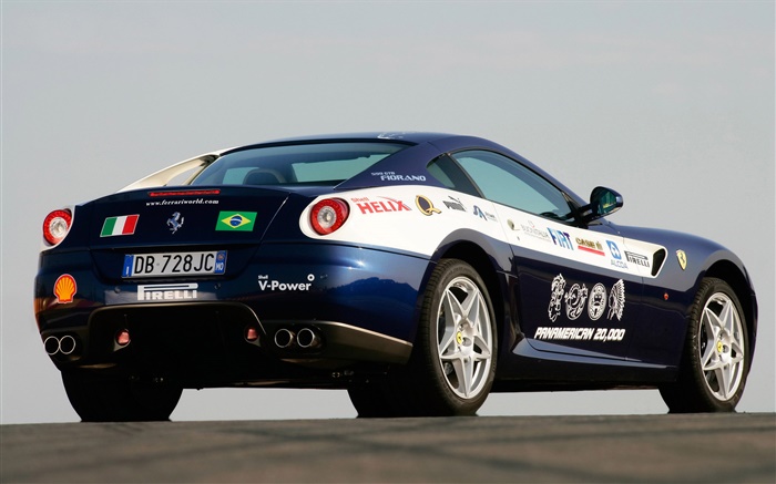 Ferrari race bleue vue arrière de voiture Fonds d'écran, image