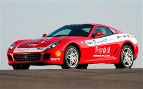 Ferrari voiture de course close-up HD Fonds d'écran