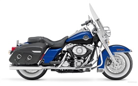 Harley-Davidson, bleu et noir
