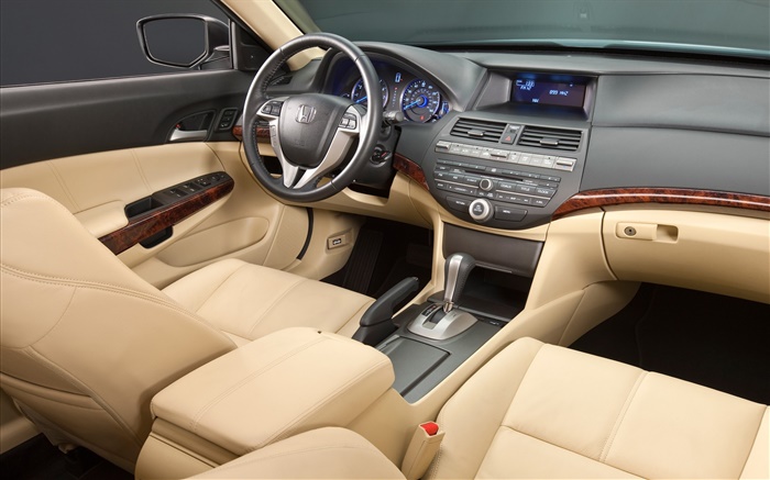 Honda Accord voiture, Tableau de bord, volant, sièges avant Fonds d'écran, image