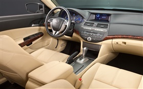 Honda Accord voiture, Tableau de bord, volant, sièges avant HD Fonds d'écran